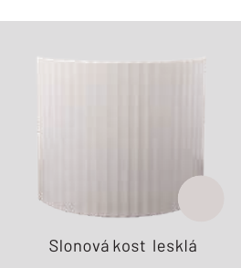 Originální ukázka glazury HOXTER R55 Keramika: slonová kost lesklá